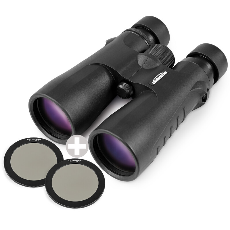 Omegon Lornetka Blackstar 2.0 10x50 + 2 filtry słoneczne