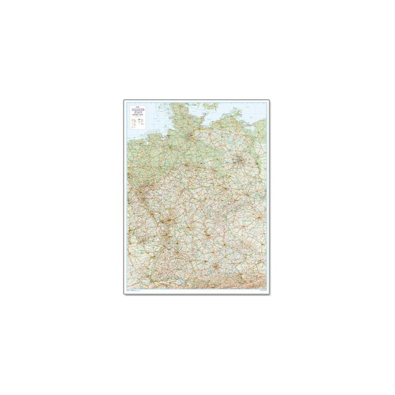 Bacher Verlag Mapa drogowa Niemiec 1:500.000